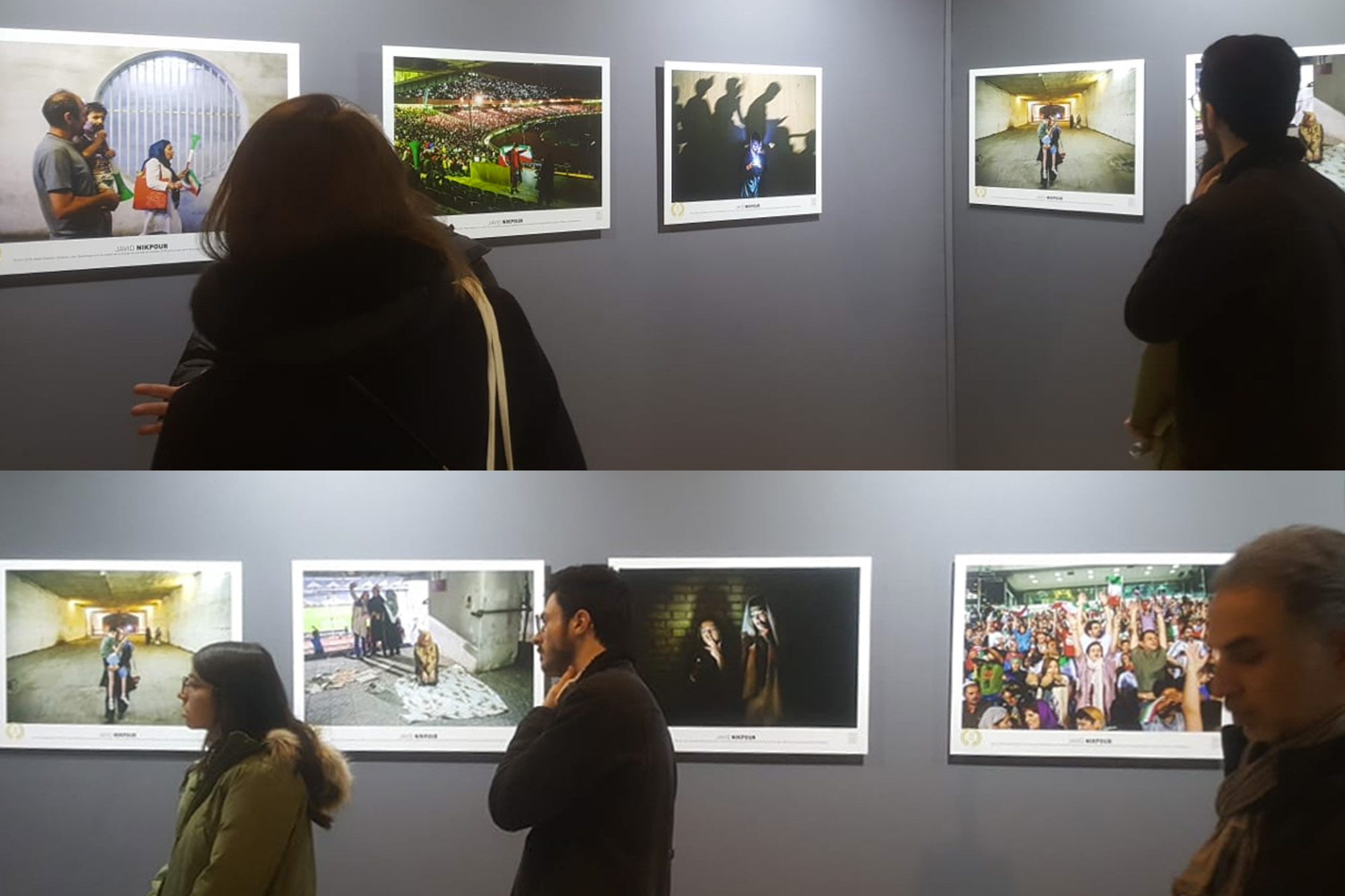 View of exhibition of the Paris Sport Photo award. Photo: Atousa